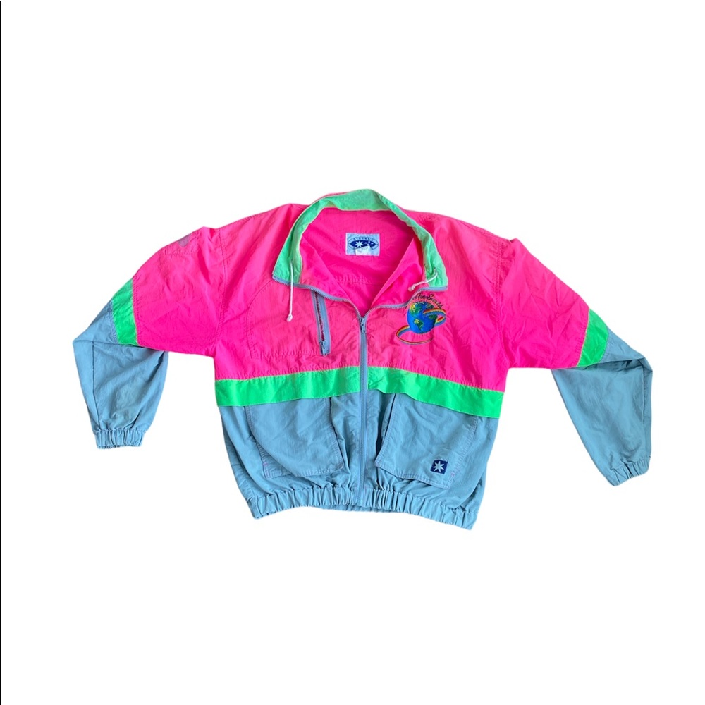 Save The Earth Vintage Windbreaker